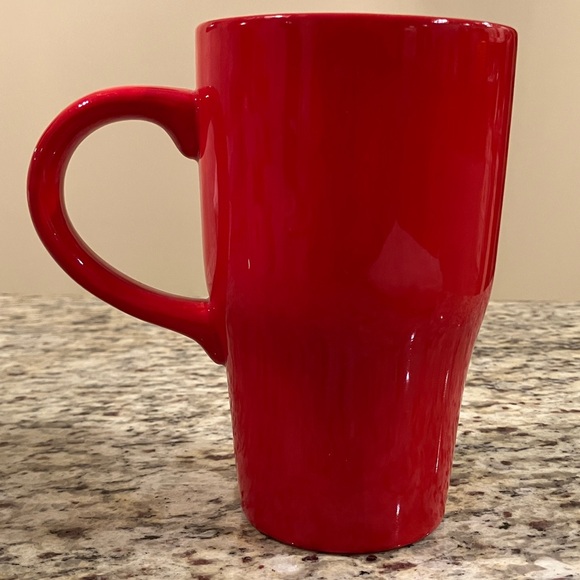 Are We There Yet Red Ceramic Coffee Mug Artist Laurie Vassey Gift Bag Included - Picture 3 of 5
